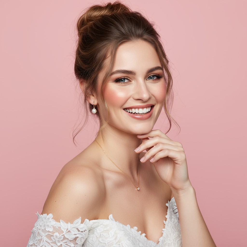 Messy Hair Bun Style for Wedding Ideas